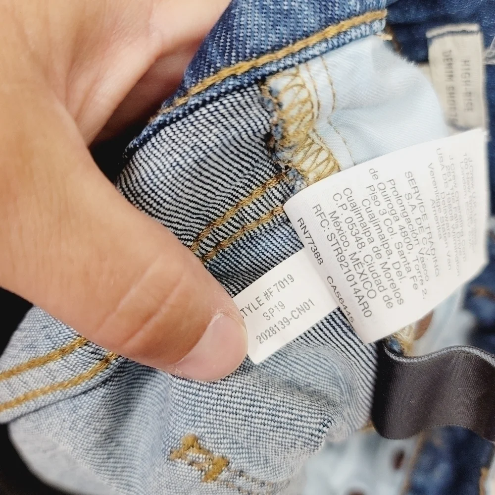 MADEWELL HIGH-RISE DENIM SHORTS, SZ 27